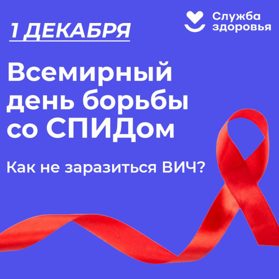 1 декабря  - Всемирный день борьбы со СПИДом.